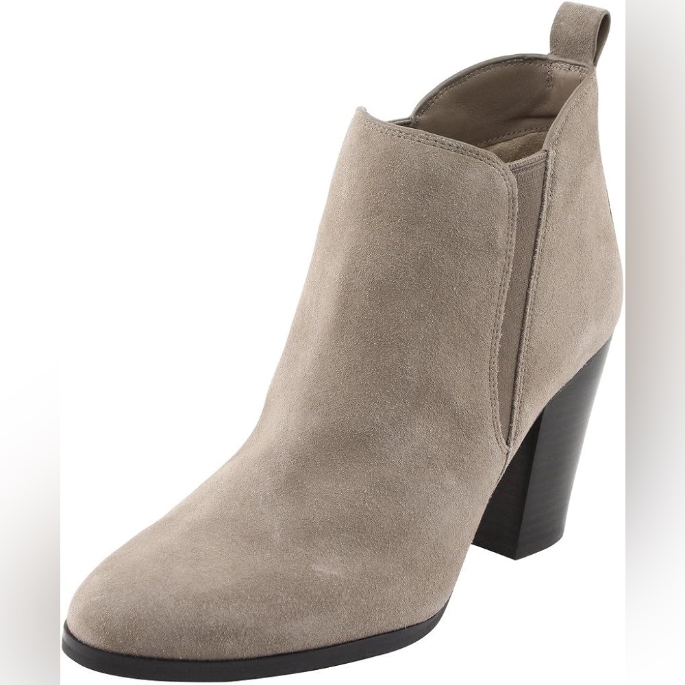 Michael Kors Sandstone Suede Brandy Chunky Ankle Boot